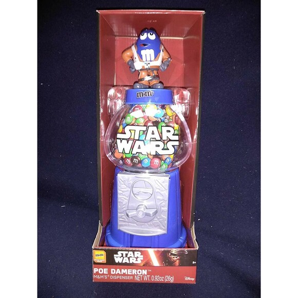 Disney Star Wars M&M Candy Dispenser Poe Dameron